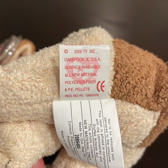 Rufus the Dog 2000 Ty Beanie Baby Mint Condition with Ear and Tush Tags - Picture 4 of 5